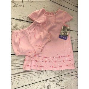 Carter’s kids 9- 12 month’s girl 2 pc set dress.